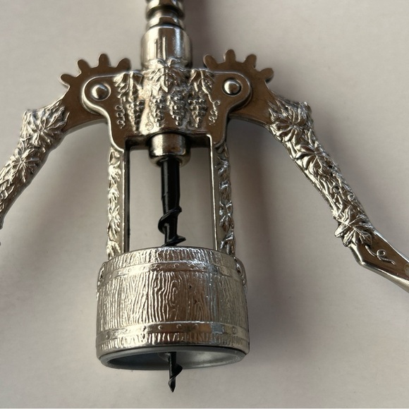 Vintage Style Ghidini Italy Wine Bottle Corkscrew Opener